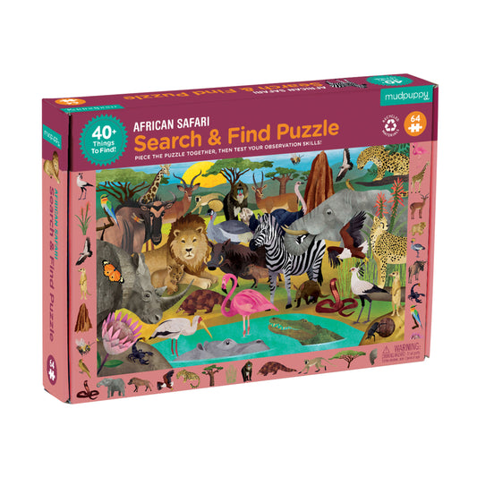 African Safari Search &amp; Find Puzzle
